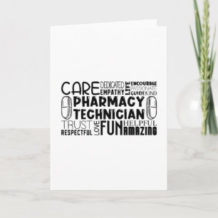 Pharmacy Tech Quote Medicine Pharmacist Technician Card