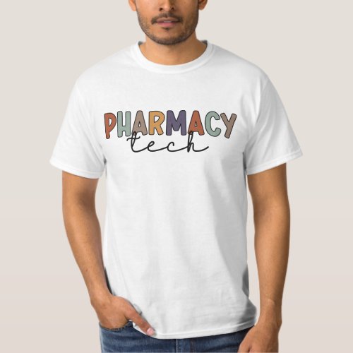 Pharmacy Tech Retro Pharmacy Technician T_Shirt