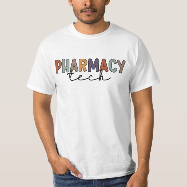 Pharmacy Tech Retro Pharmacy Technician T-Shirt (Front)