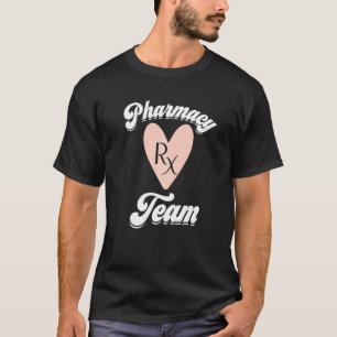 Pharmacy Tech Team Pharmacy Week Rx Pink Heart App T-Shirt