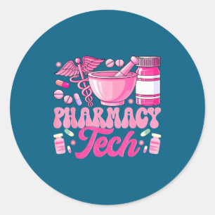 Pharmacy Tech Technician Pharmacist Student Classic Round Sticker