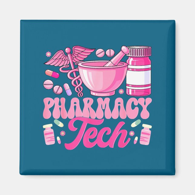 Pharmacy Tech Technician Pharmacist Student Magnet (Front)