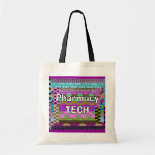 Pharmacy Tech Tote Abstract Art Bag