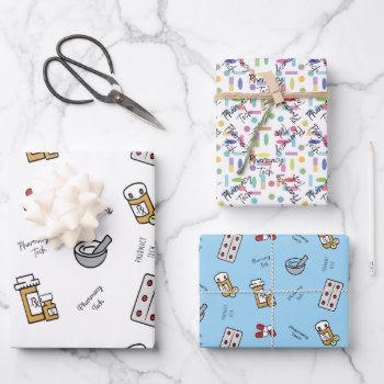 Pharmacy Tech Wrapping Paper Sheets by dbvisualarts at Zazzle