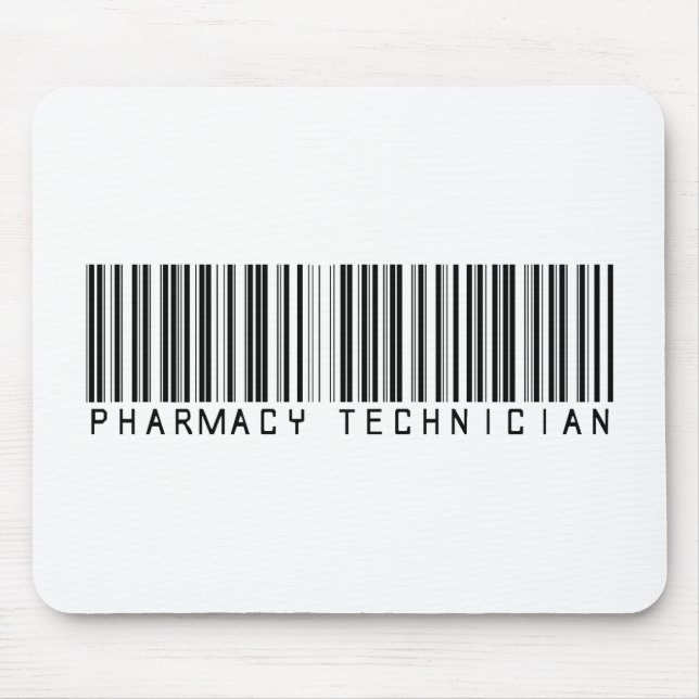 Pharmacy Technician Bar Code Mouse Pad (Front)