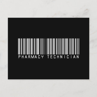 Pharmacy Technician Bar Code Postcard