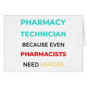 Pharmacy Technician Because Even Pharmacists 2 Cards