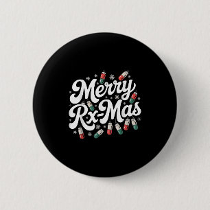 Pharmacy Technician Christmas Pharmacist Pharmacy Button