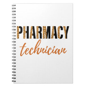 Pharmacy Technician CPHT Leopard Print Notebook