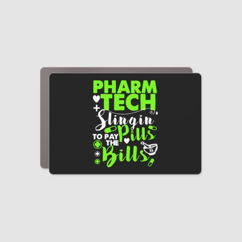 Pharmacy Technician Funny Shirt Car Magnet
