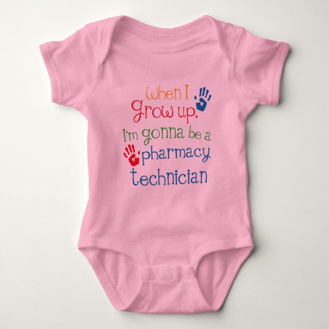 Pharmacy Technician (Future) Child Baby Bodysuit (Front)