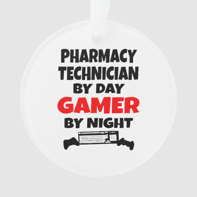 Pharmacy Technician Gamer Ornament (Front)