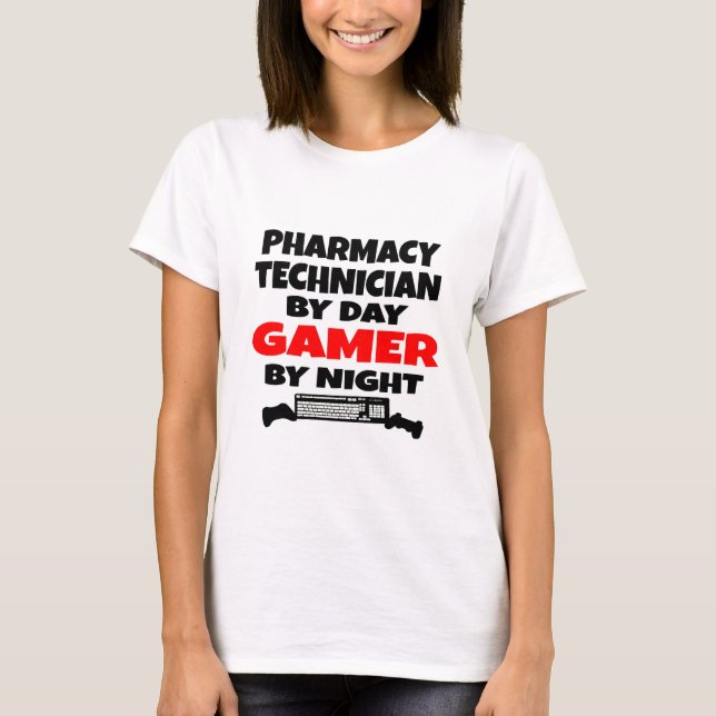 Pharmacy Technician Gamer T-Shirt (Front)