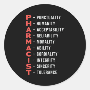 Pharmacy Technician Medicine Tech Pharmacist Gift Classic Round Sticker