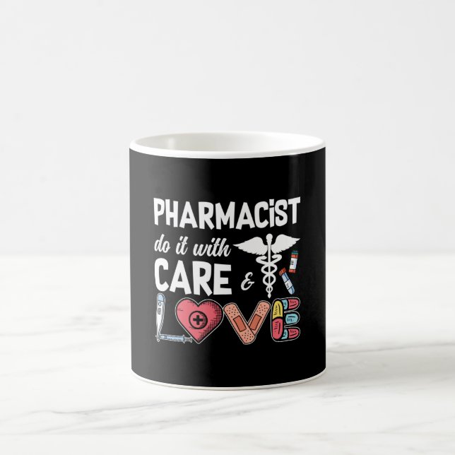 Pharmacy Technician Pharmacist Do It With Care Coffee Mug (Center)