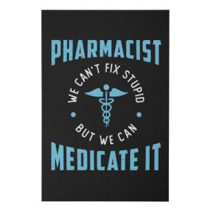 Pharmacy Technician Pharmacist Medicate It Tech Faux Canvas Print
