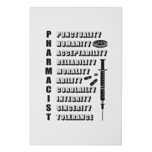 Pharmacy Technician Pharmacists Pharmacist Quote Faux Canvas Print