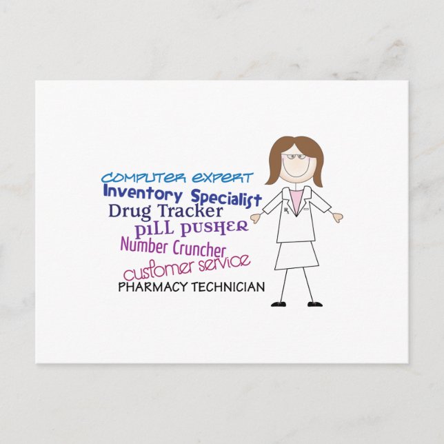 Pharmacy Technician Postcard (Front)