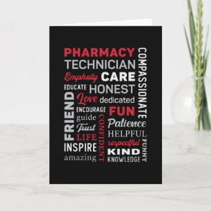 Pharmacy Technician Tech Medicine Pharmacist Quote Card
