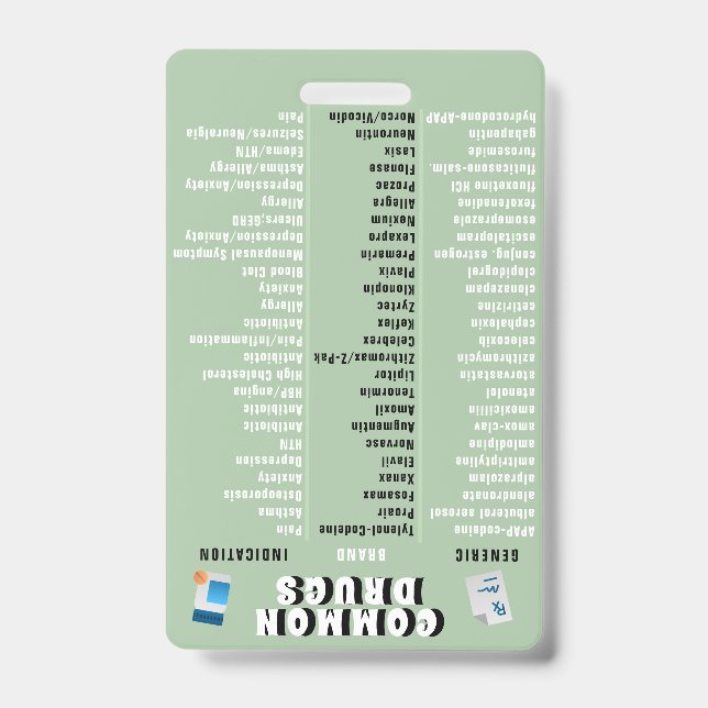 Pharmacy Technician - Top 50 Drugs and Indications Badge (Front)