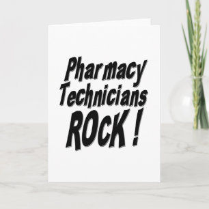 Pharmacy Technicians Rock! Greeting Card