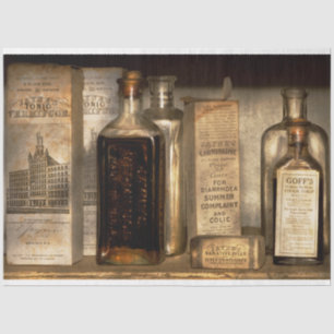 Pharmacy - Things in bottles and boxes Tissue Paper