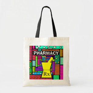 Pharmacy Tote Whimsical and Artsy Bag