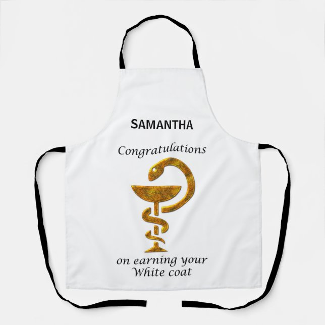 Pharmacy White Coat Ceremony Congratulations Apron (Front)