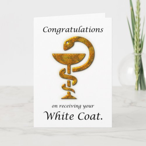 Pharmacy White Coat Ceremony Congratulations Card