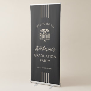 PharmD Doctor of Pharmacy Graduation Party Retractable Banner