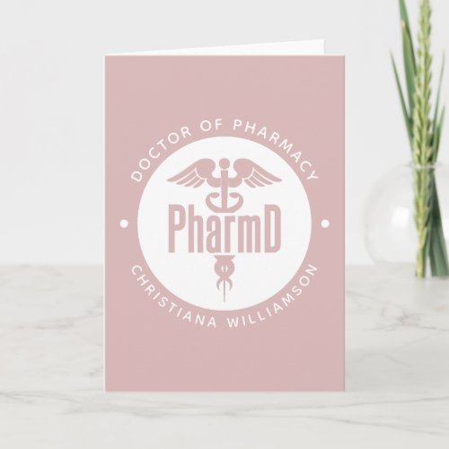 PharmD Doctor of Pharmacy Graduation Pharmacist Card
