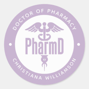 PharmD Doctor of Pharmacy Graduation Pharmacist Classic Round Sticker