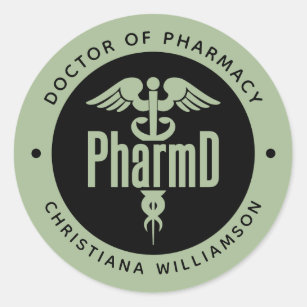 PharmD Doctor of Pharmacy Graduation Pharmacist  Classic Round Sticker