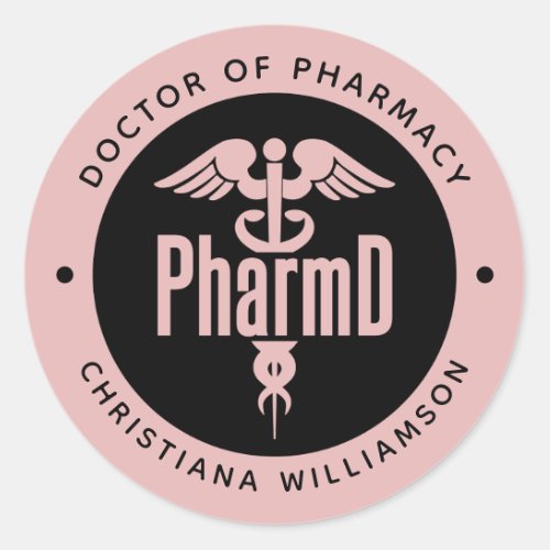 PharmD Doctor of Pharmacy Graduation Pharmacist Classic Round Sticker