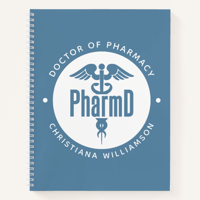 PharmD Doctor of Pharmacy Graduation Pharmacist Notebook (Front)