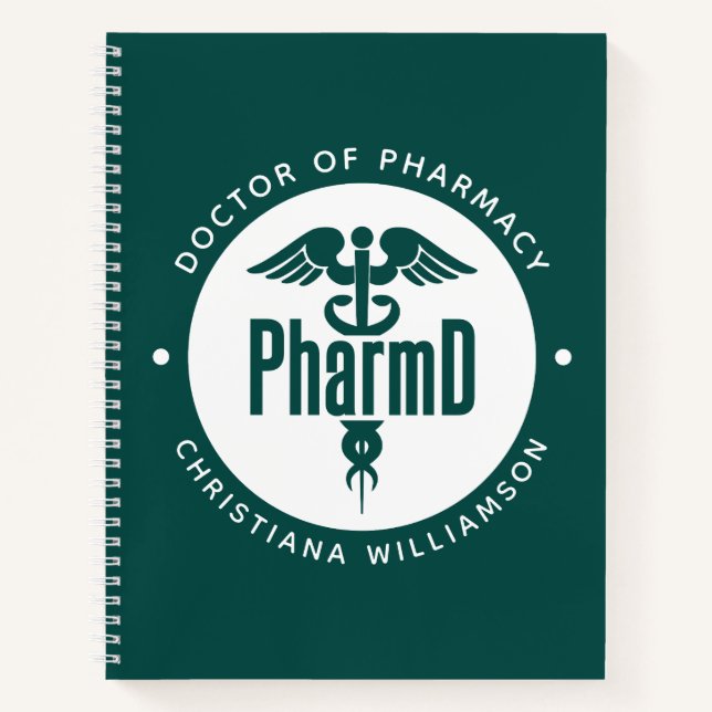 PharmD Doctor of Pharmacy Graduation Pharmacist Notebook (Front)