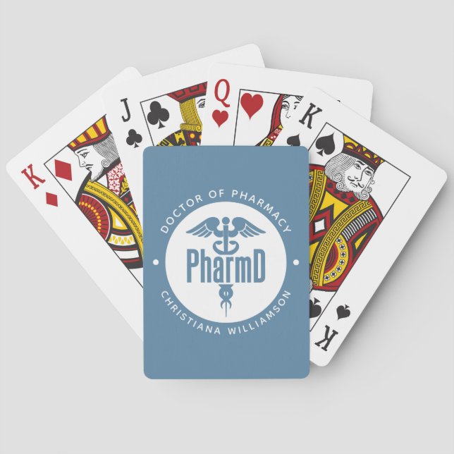 PharmD Doctor of Pharmacy Graduation Pharmacist Poker Cards (Back)
