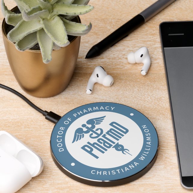 PharmD Doctor of Pharmacy Graduation Pharmacist Wireless Charger (Desk 2)