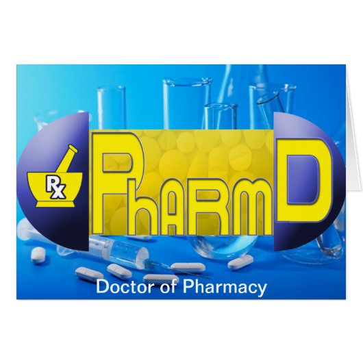 PharmD - Doctor of Pharmacy PILL Cards (Front Horizontal)