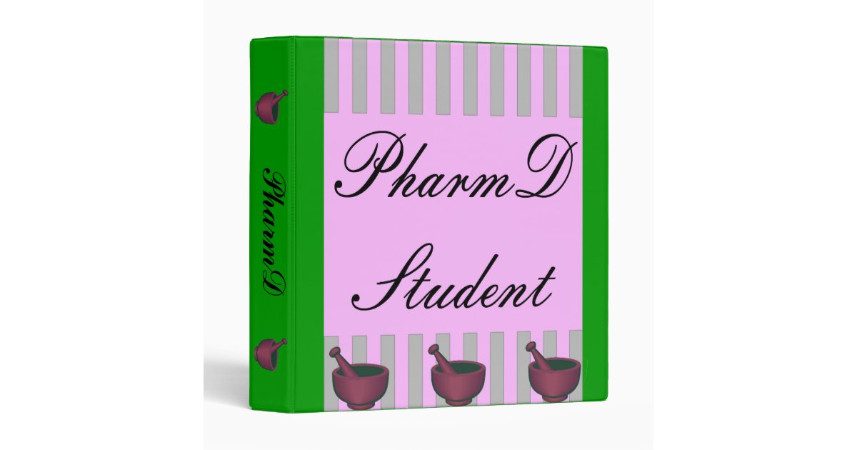 PharmD (Pharmacy Student) Binder Zazzle