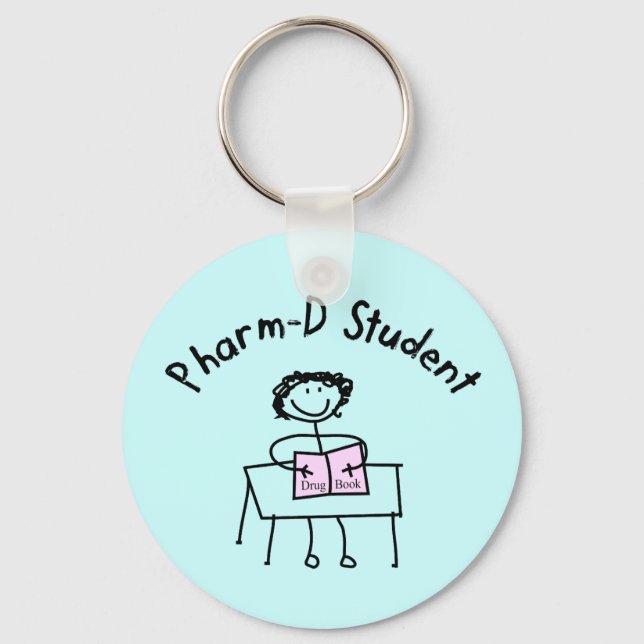 PharmD Pharmacy Student Gifts Keychain (Front)
