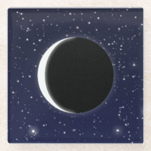 Phases of the Moon, 1 of 6 Glass Coaster