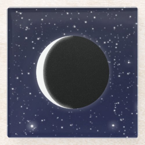 Phases of the Moon 1 of 6 Glass Coaster
