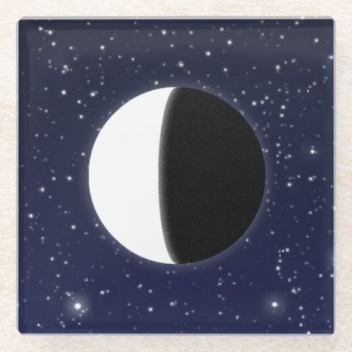 Phases of the Moon 3 of 6 Glass Coaster