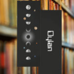 Phases of the moon bookmarks<br><div class="desc">Track the beauty of the night sky right in your favorite book with this Phases of the Moon Bookmark. Featuring the lunar cycle from new moon to full moon and back again, this elegant design blends science, symbolism, and quiet magic—making it a thoughtful companion for readers, stargazers, and moon lovers...</div>