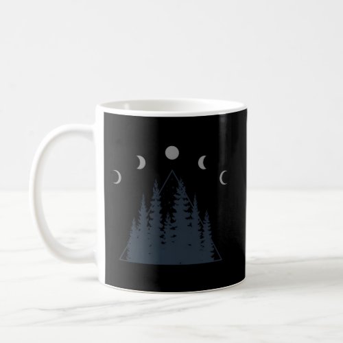Phases Of The Moon Forest Trees Coffee Mug