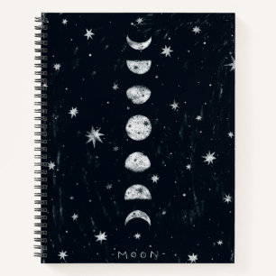 Phases of the moon notebook