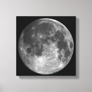PHASES OF THE MOON SERIES, FULL MOON. PHOTO 1 OF 5 CANVAS PRINT