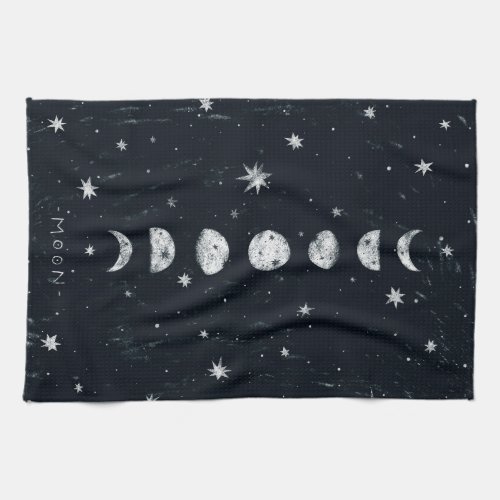 Phases of the moon TeaTowels Kitchen Towel