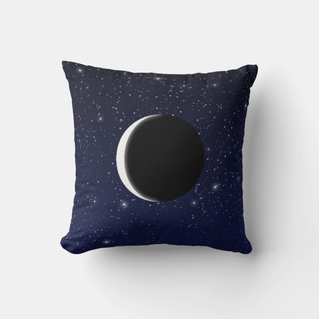 Phases of the Moon Throw Pillow (Front)